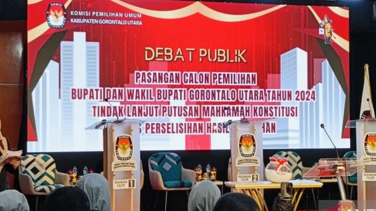 Ketiga pasangan calon (paslon) Bupati dan Wakil Bupati Gorontalo Utara memilih tidak hadir dalam debat publik Pemungutan Suara Ulang (PSU), dengan alasan efisiensi anggaran dan menghindari potensi konflik.