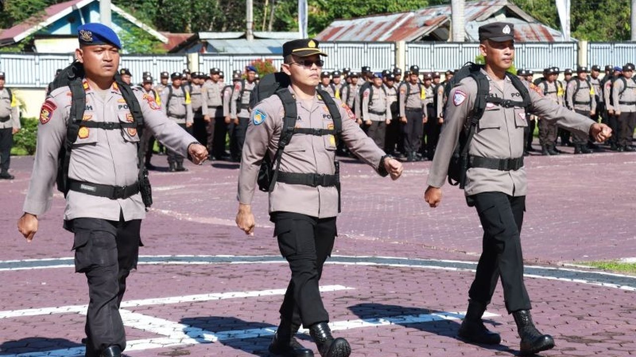 2.556 Personel Gabungan Amankan PSU Pilkada Parigi Moutong