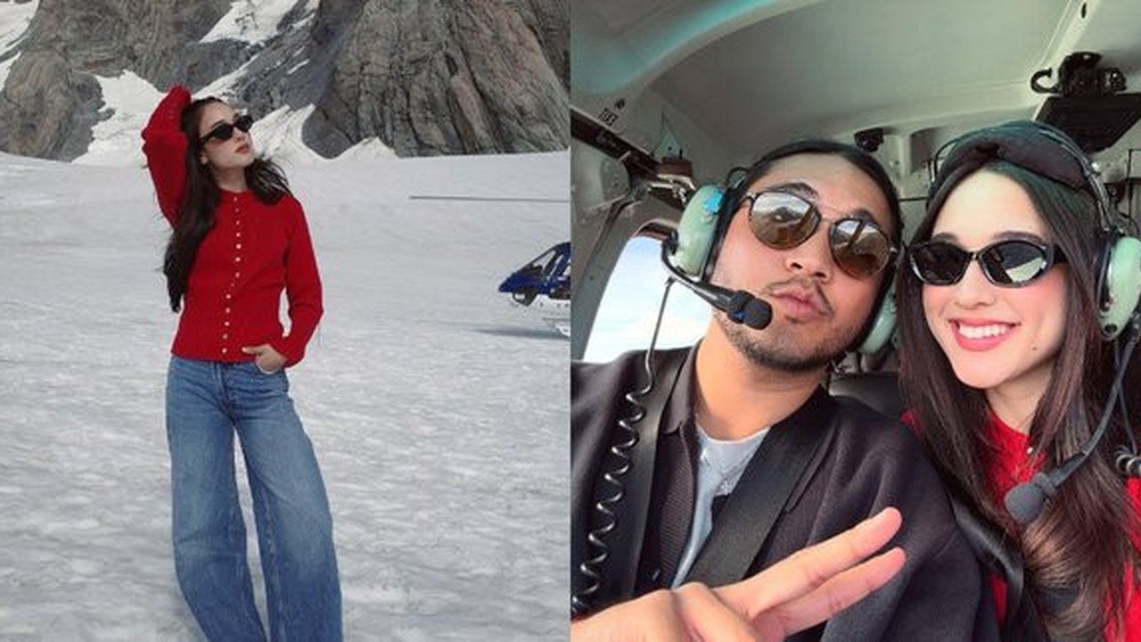 4 Potret Cantik Yasmin Napper Liburan ke New Zeland, Kompak dengan Giorgino Abraham Naik Helikopter