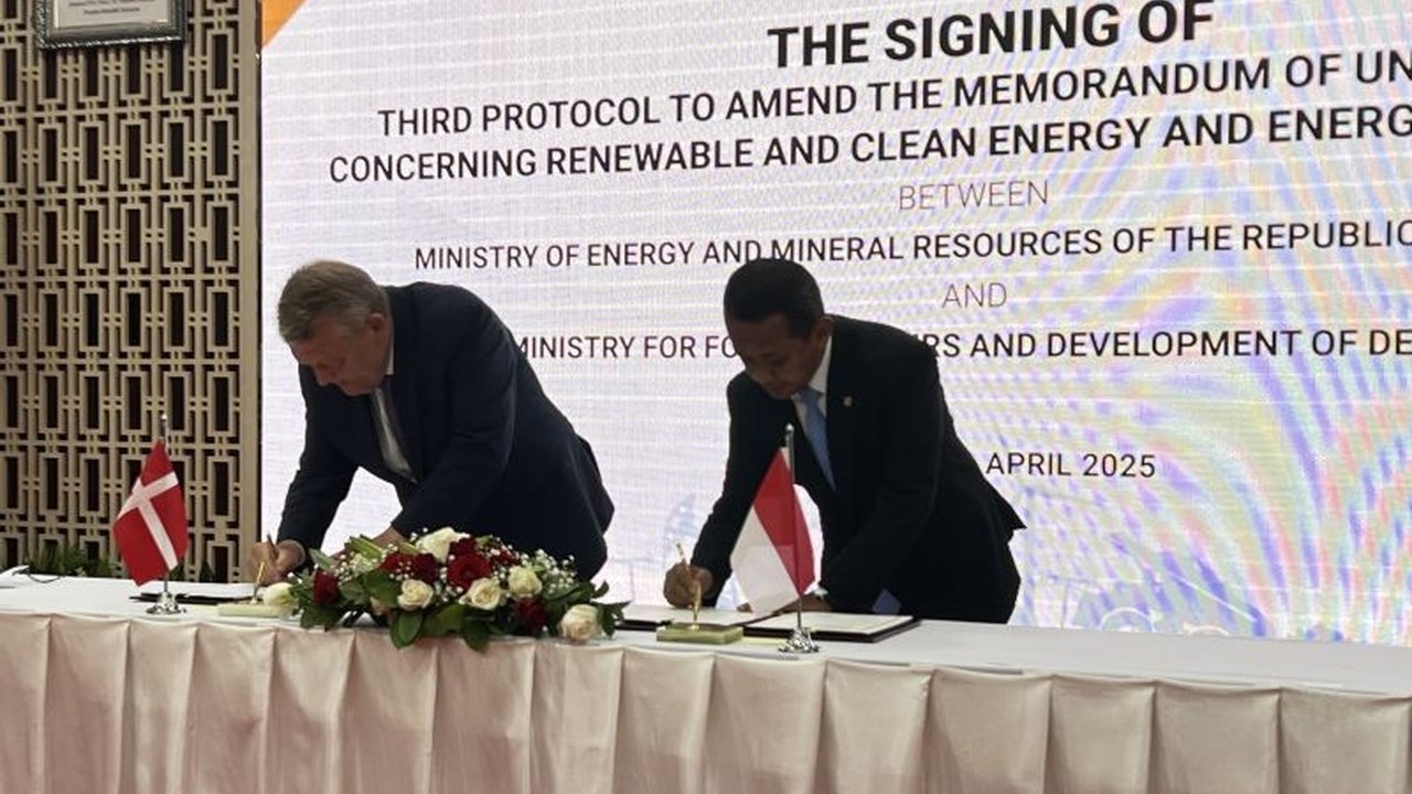 Indonesia dan Denmark resmi memperpanjang kerja sama energi terbarukan dan konservasi energi, membuka peluang besar bagi transisi energi hijau di Indonesia.