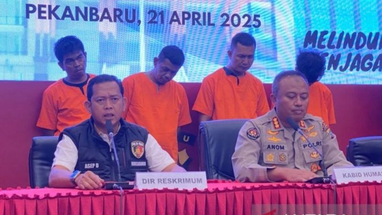 Polda Riau Tangkap Empat Penagih Utang yang Keroyok Korban di Mapolsek