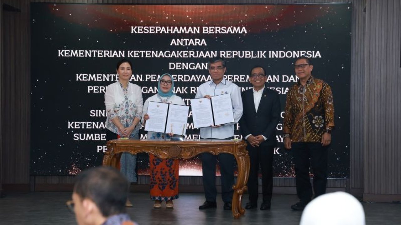 Kementerian Ketenagakerjaan dan Kementerian Pemberdayaan Perempuan dan Perlindungan Anak sepakat memperkuat sinergi untuk menciptakan dunia kerja yang inklusif, aman, dan berkeadilan bagi perempuan dan anak Indonesia.