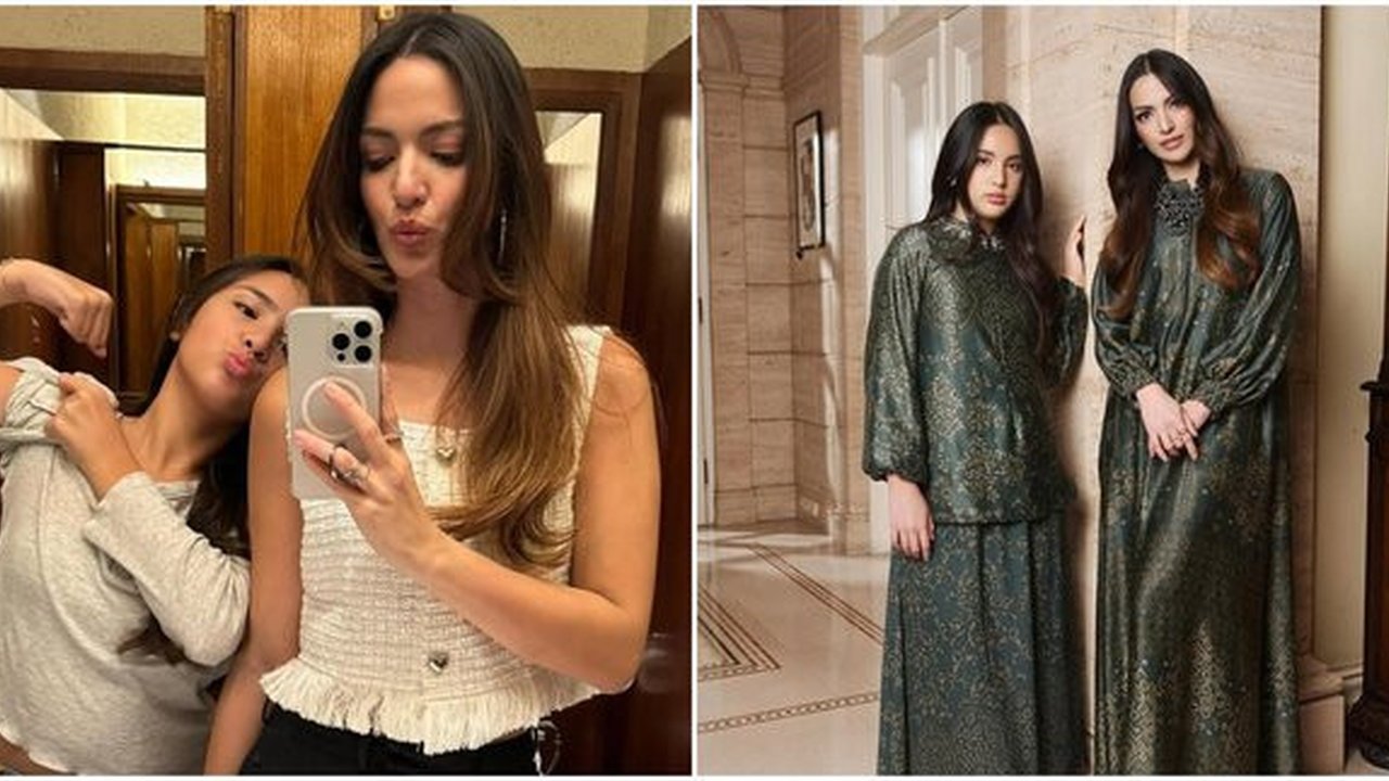7 Potret Nia Ramadhani dan Mikhayla yang Selalu Kompak dengan Outfit Couple yang Cantik