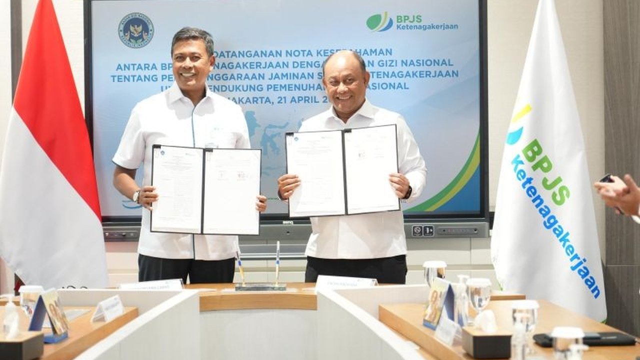 BPJS Ketenagakerjaan Lindungi Pekerja Program Makan Bergizi Gratis