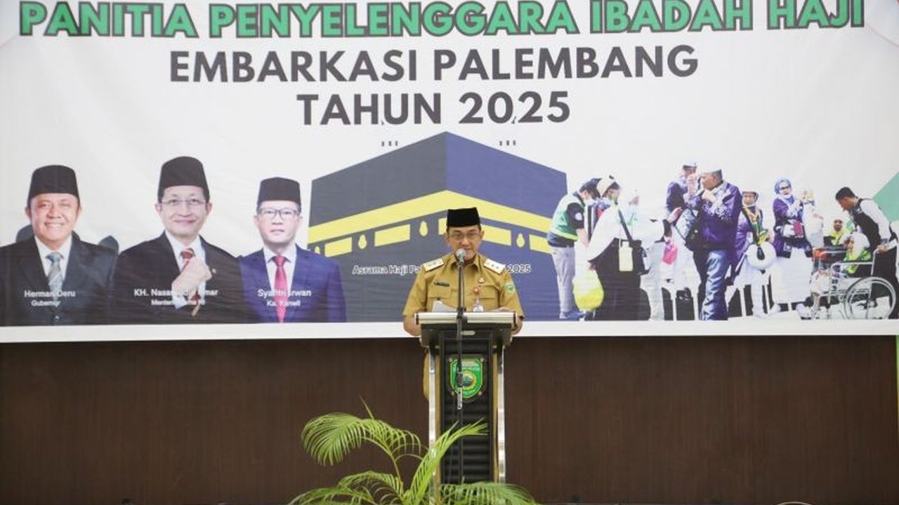 Sekda Sumsel Lantik PPIH Embarkasi Palembang 2025: Siap Sukseskan Ibadah Haji