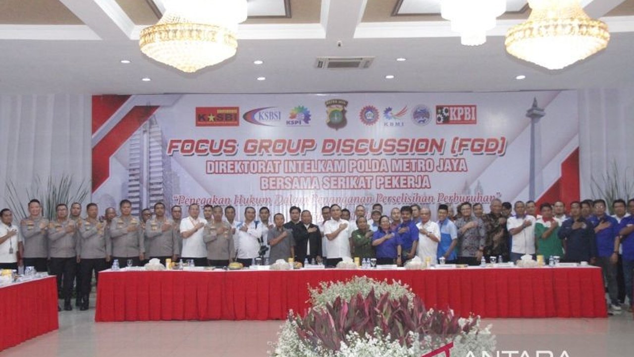 Polda Metro Jaya berdiskusi dengan serikat pekerja untuk meningkatkan penegakan hukum ketenagakerjaan yang lebih efektif dan humanis, guna mencegah konflik buruh-aparat.
