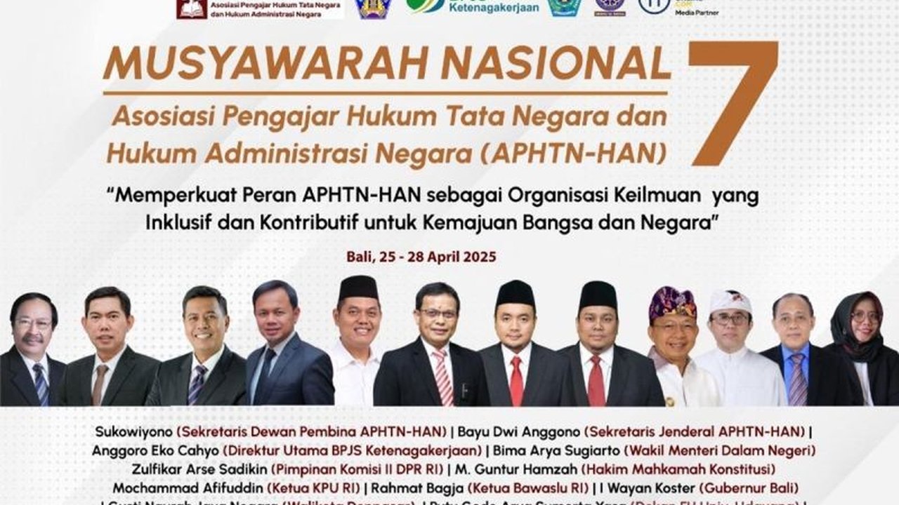 Asosiasi Pengajar Hukum Tata Negara dan Hukum Administrasi Negara (APHTN-HAN) menggelar Munas VII di Bali, fokus pada pembangunan ekosistem akademik inklusif dan kontribusi bagi kemajuan bangsa.