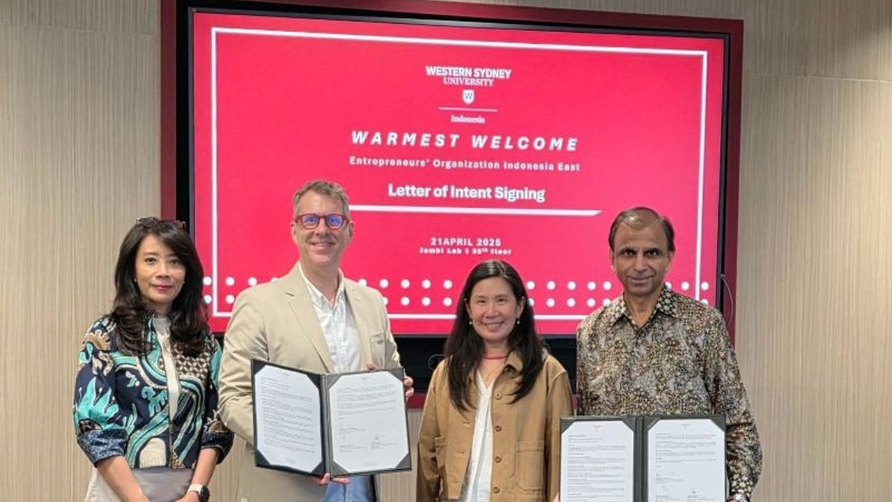 Western Sydney University Indonesia (WSUI) dan Entrepreneurs’ Organization (EO) Indonesia East Chapter menjalin kerja sama strategis untuk mengembangkan kewirausahaan dan inovasi, serta menciptakan keselarasan antara dunia akademik dan industri.