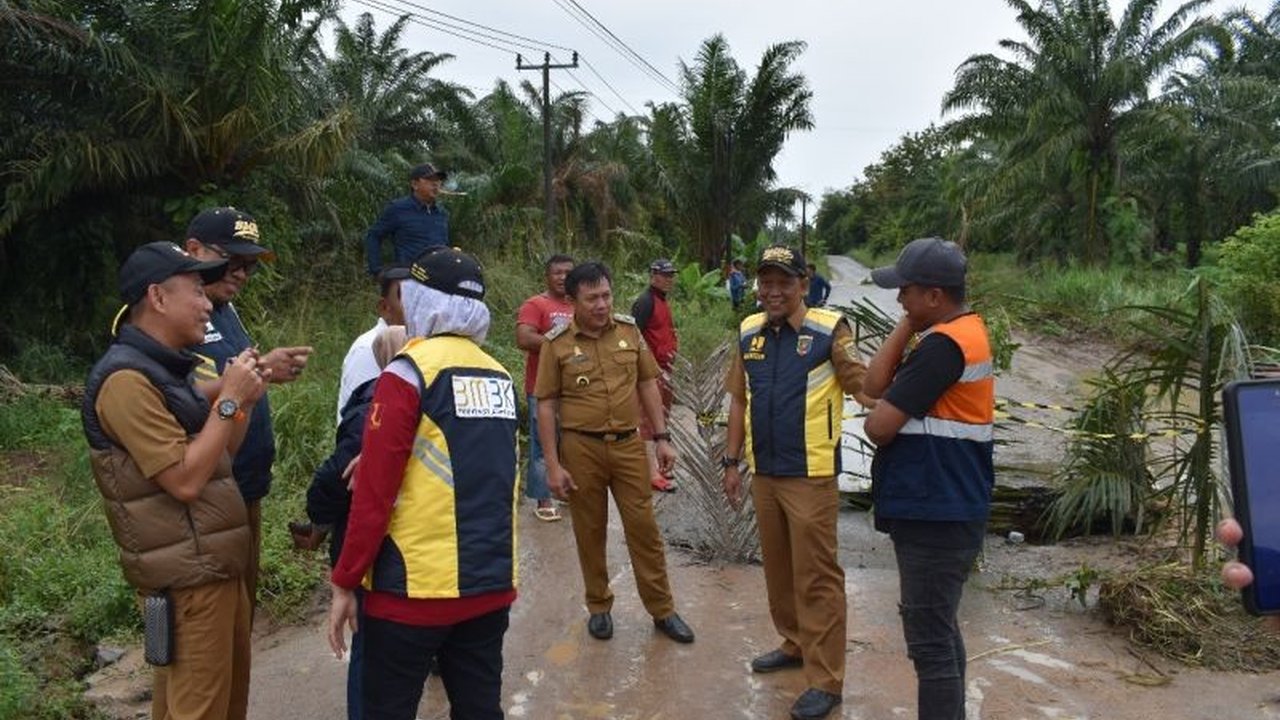 BMBK Lampung Perbaiki Gorong-Gorong di Gunung Sugih-Padang Ratu Pasca Longsor