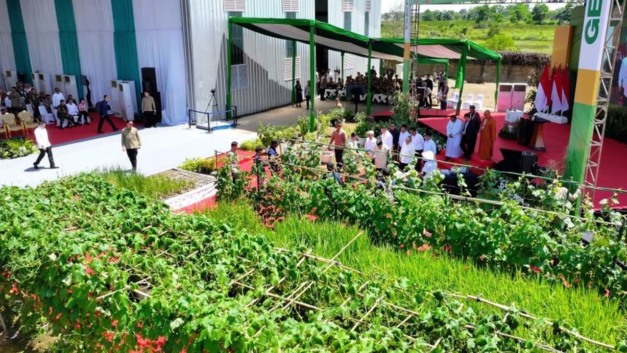 Presiden Prabowo: Revolusi Ketahanan Pangan Lewat Kebun Vertikal di Perkotaan