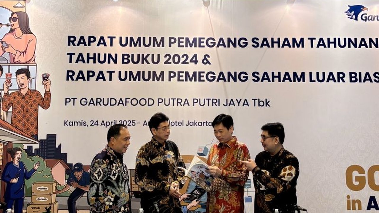 Garudafood membagikan dividen Rp350,33 miliar dari laba bersih Rp687,19 miliar di tahun 2024,  didukung oleh strategi inovasi dan efisiensi operasional.