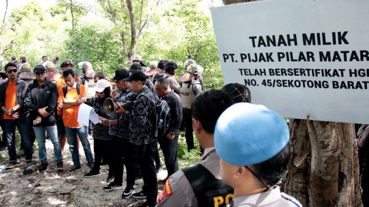 Pengadilan Negeri Mataram telah melaksanakan eksekusi putusan PK MA terkait sengketa lahan seluas 5,61 hektare di Gili Sudak, Lombok Barat, menetapkan Muksin Mahsun sebagai pemenang.