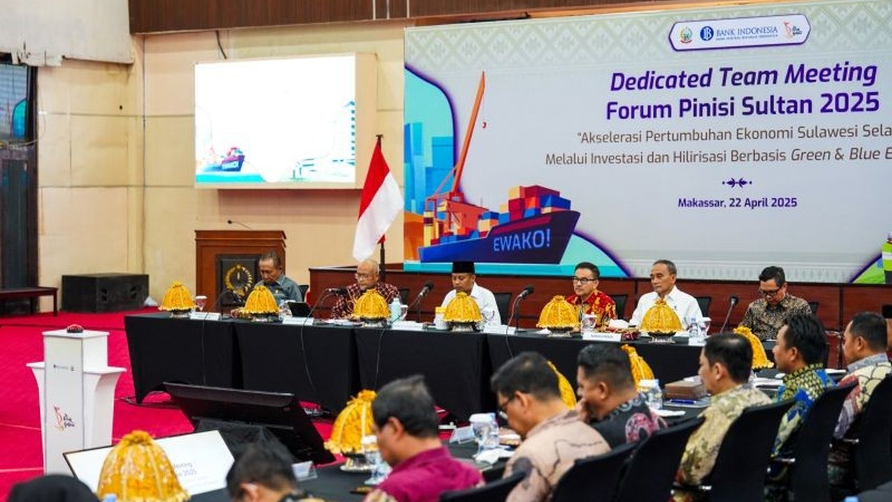 Program Pinisi Sultan, kolaborasi Bank Indonesia Sulsel dan Pemprov Sulsel, bertujuan selaraskan program ekonomi pusat dan daerah untuk akselerasi pertumbuhan ekonomi Sulawesi Selatan melalui investasi berbasis green and blue economy.