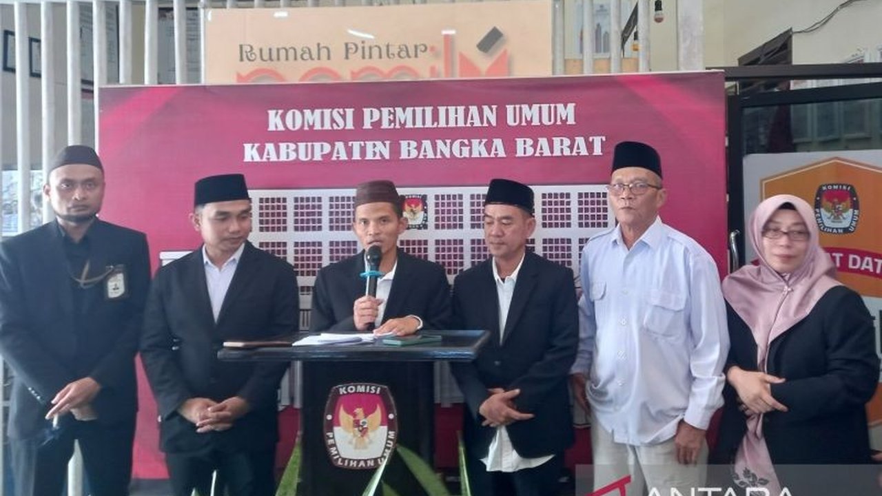 KPU Bangka Barat Tetapkan Markus-Yus Derahman sebagai Bupati dan Wakil Bupati Terpilih