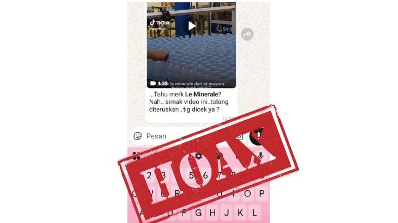 Produsen air minum Le Minerale membantah tegas tudingan hoaks yang mengaitkan perusahaan dengan Israel, menekankan komitmennya pada kemanusiaan dan kepedulian terhadap isu kemanusiaan di Gaza.