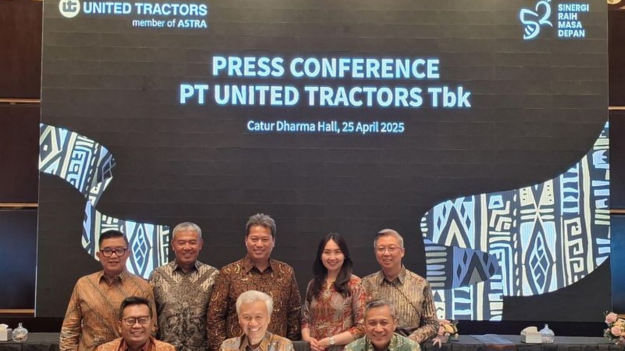 RUPST United Tractors menyetujui pembagian dividen Rp7,8 triliun atau Rp2.151 per saham, dengan sisa laba bersih dialokasikan sebagai laba ditahan.