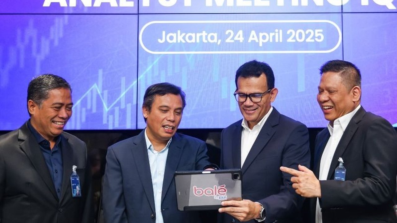 Bank BTN membukukan laba bersih Rp904 miliar di kuartal I-2025, tumbuh 5,1 persen yoy, didorong peningkatan penyaluran kredit dan pembiayaan, serta penurunan biaya dana.