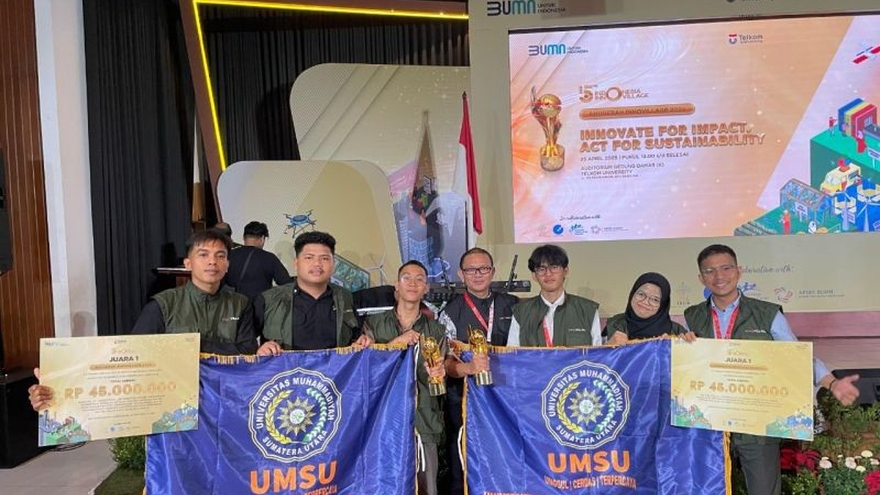 Universitas Muhammadiyah Sumatera Utara (UMSU) meraih dua juara 1 dalam Anugerah Innovillage 2024 berkat inovasi teknologi yang memberdayakan perempuan dan anak berkebutuhan khusus.
