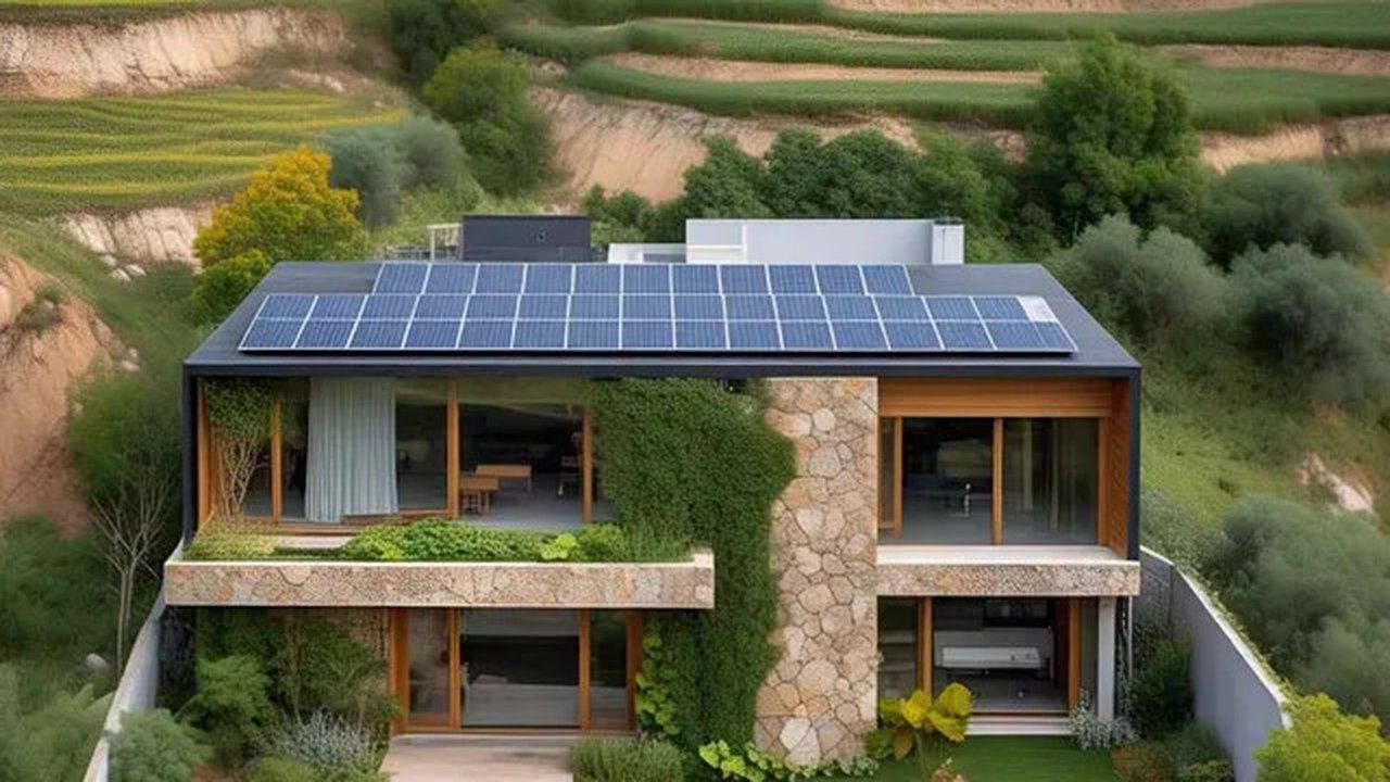 Ilustrasi Gambar Rumah Tingkat by Meta AI