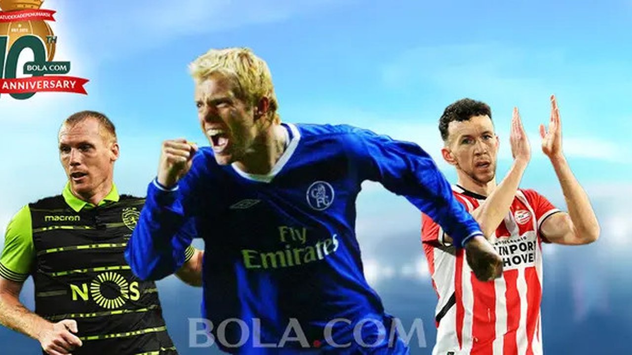 Artikel 10 Tahun Bola.com - Jeremy Mathieu, Eidur Gudjohnsen, Ivan Perisic (Bola.com/Adreanus Titus)