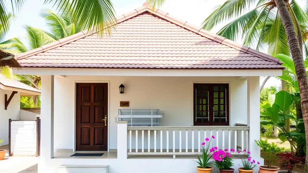Rumah Minimalis Sederhana di Desa (Sumber: qwen.ai)