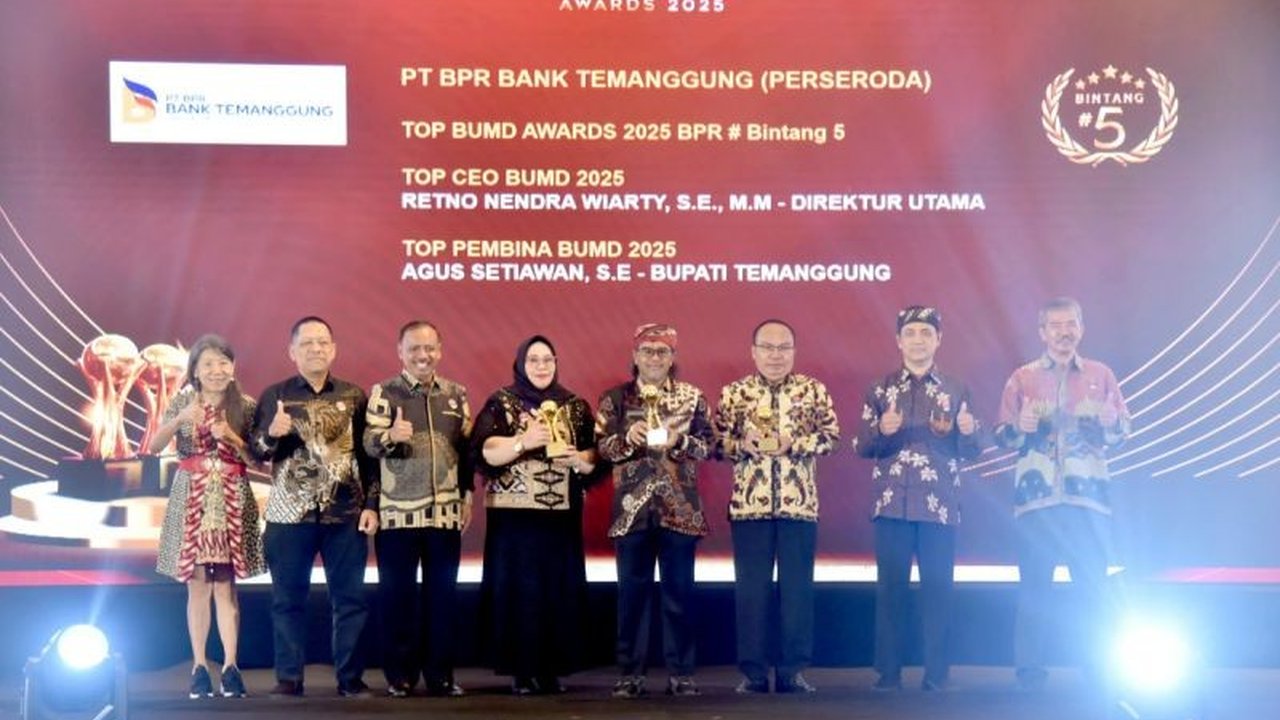BUMD Temanggung Raih Tiga Penghargaan Top BUMD Award 2025