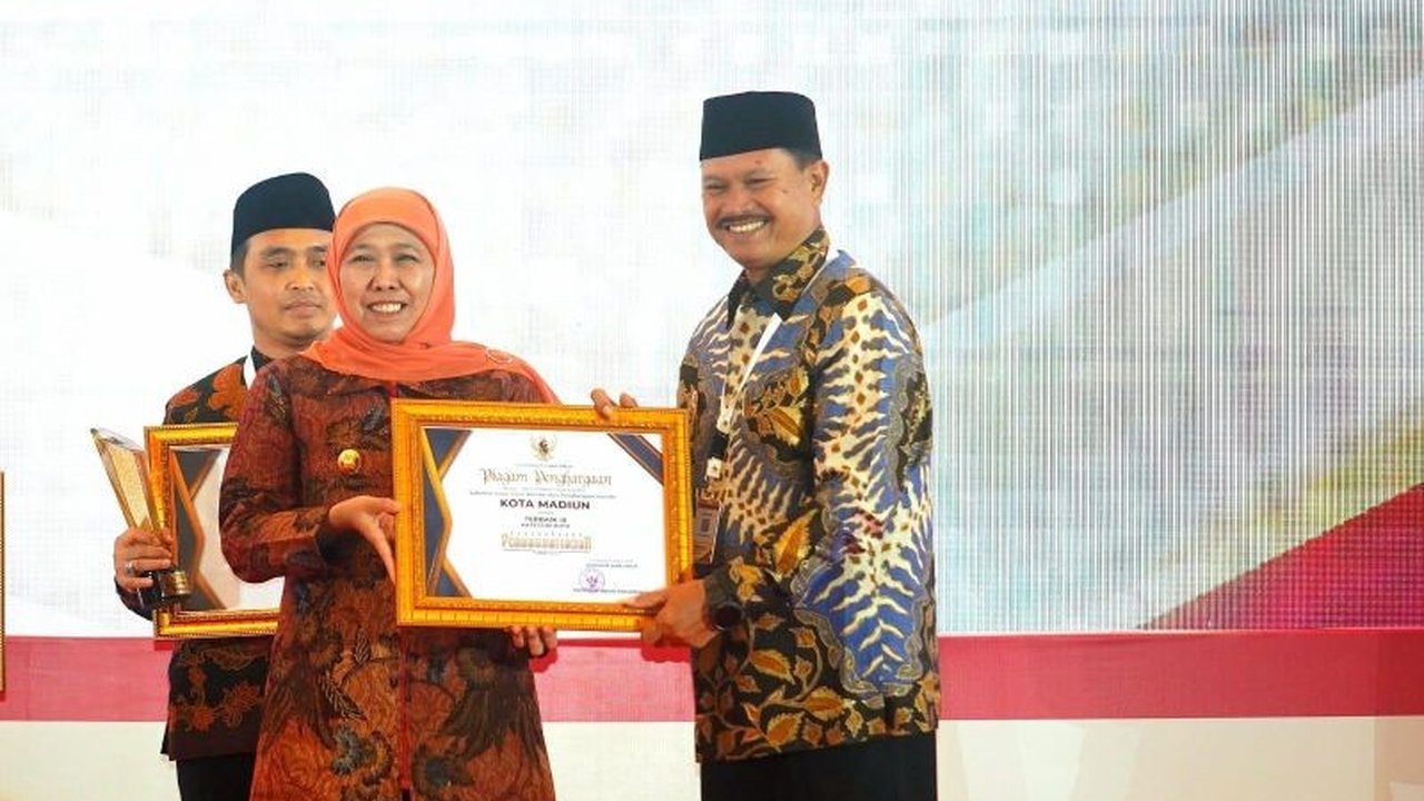 Madiun Raih Penghargaan Perencanaan Pembangunan Terbaik Ketiga se-Jawa Timur