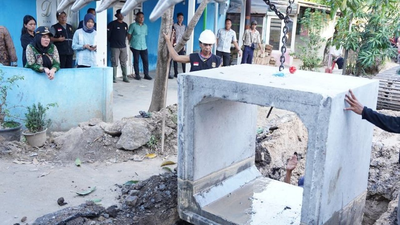 Pemkot Bandarlampung Bangun Saluran Air Baru Antisipasi Banjir di Panjang Utara