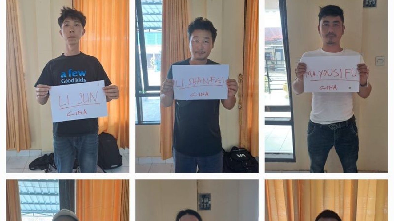 Polres Rote Ndao menangkap enam warga negara China yang terdampar di perairan Rote setelah diusir dari Australia karena masuk ilegal; lima warga negara Indonesia yang menjadi nahkoda dan ABK kapal juga ditangkap.