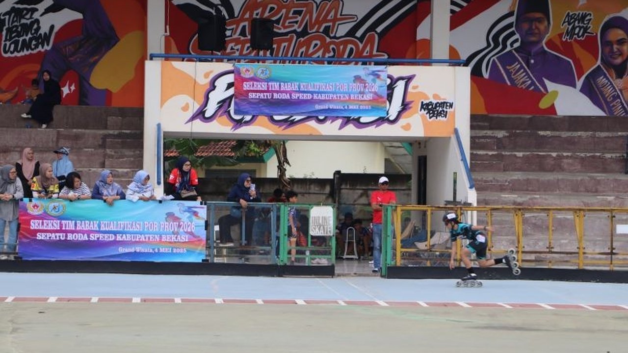 Persatuan Sepatu Roda Seluruh Indonesia (Perserosi) Kabupaten Bekasi menggelar seleksi atlet untuk kualifikasi Pekan Olahraga Provinsi (Porprov) Jawa Barat XV/2026 di Sirkuit Sepatu Roda Internasional Grand Wisata, dengan target meraih prestasi maksimal d