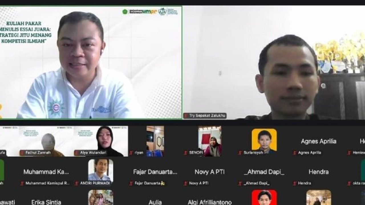 Fakultas Bahasa, Ilmu Pengetahuan, dan Teknologi (FBIT) UMPR adakan lokakarya penulisan esai untuk tingkatkan daya saing mahasiswa dalam kompetisi ilmiah tingkat nasional dan internasional.