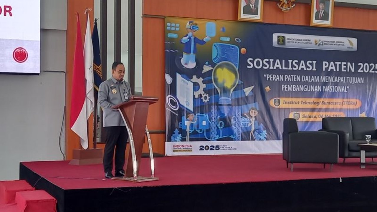 Kemenkumham Lampung menekankan pentingnya paten bagi perlindungan hukum kekayaan intelektual, mendorong komersialisasi inovasi untuk kemajuan ekonomi nasional, dan memberikan apresiasi atas inovasi Itera.