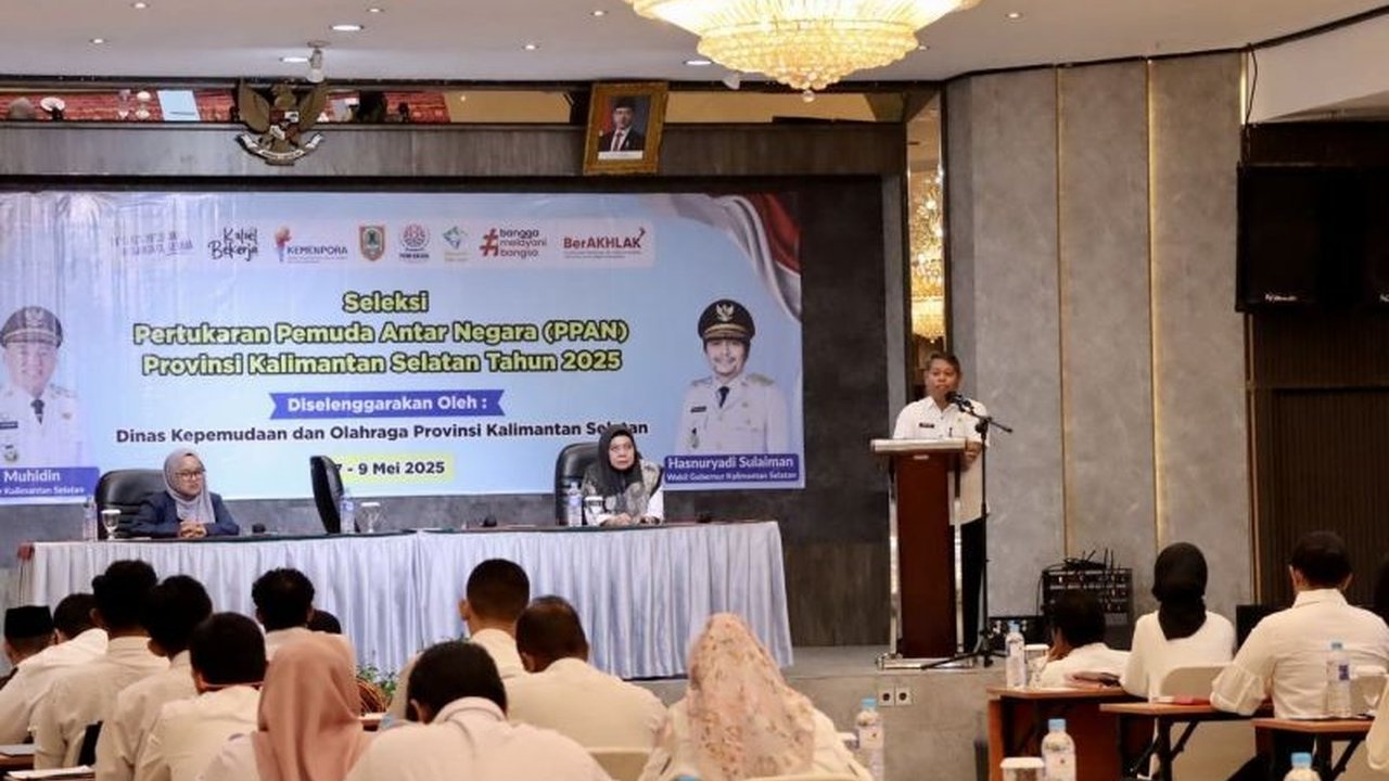 Dinas Kepemudaan dan Olahraga Kalsel seleksi 37 pemuda dari 13 kabupaten/kota untuk mengikuti Program Pertukaran Pemuda Antarnegara (PPAN) 2025 dengan tujuan Australia, Jepang, dan Singapura.