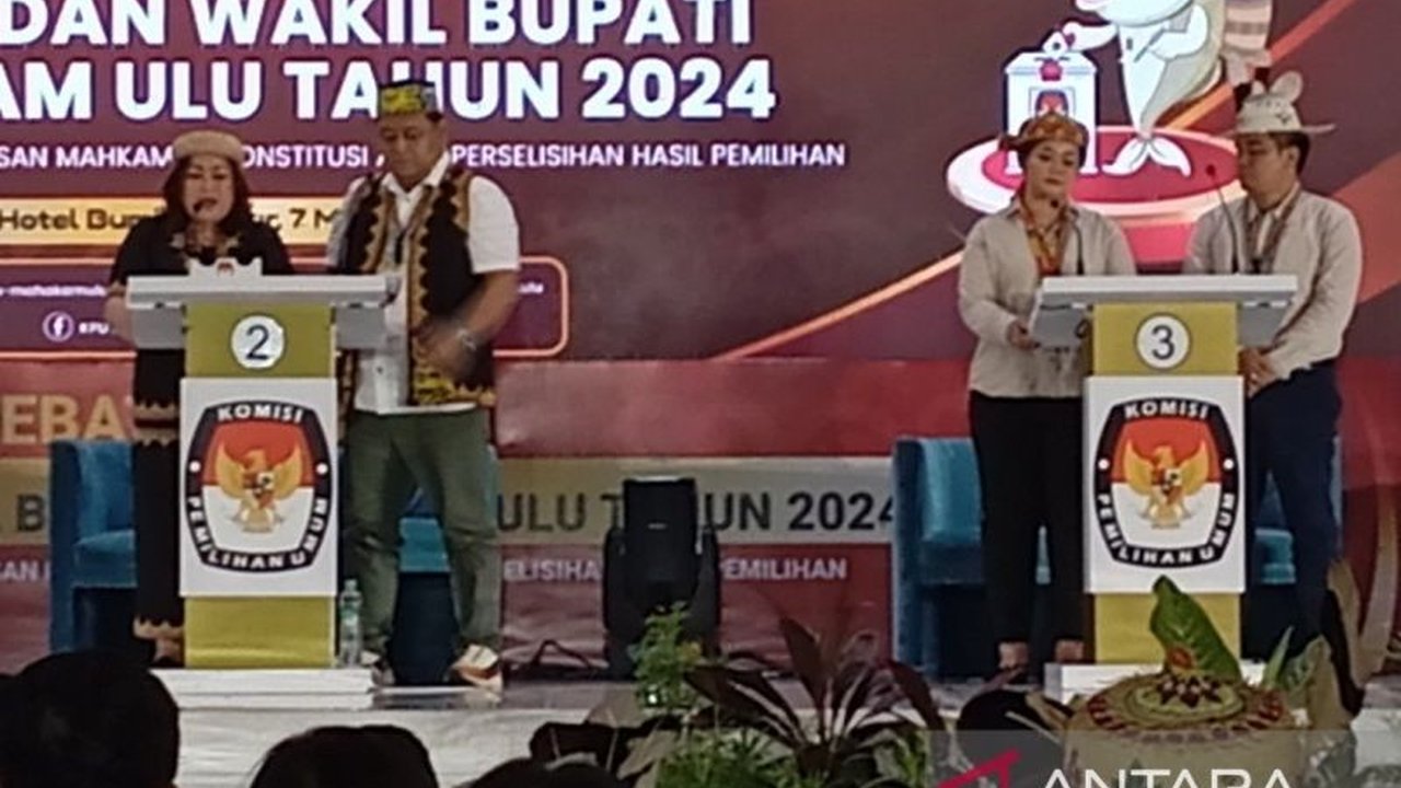 Pemilihan Suara Ulang (PSU) Pilkada Mahakam Ulu hanya diikuti dua pasangan calon, sementara satu pasangan calon lainnya menolak hadir dalam debat terbuka.