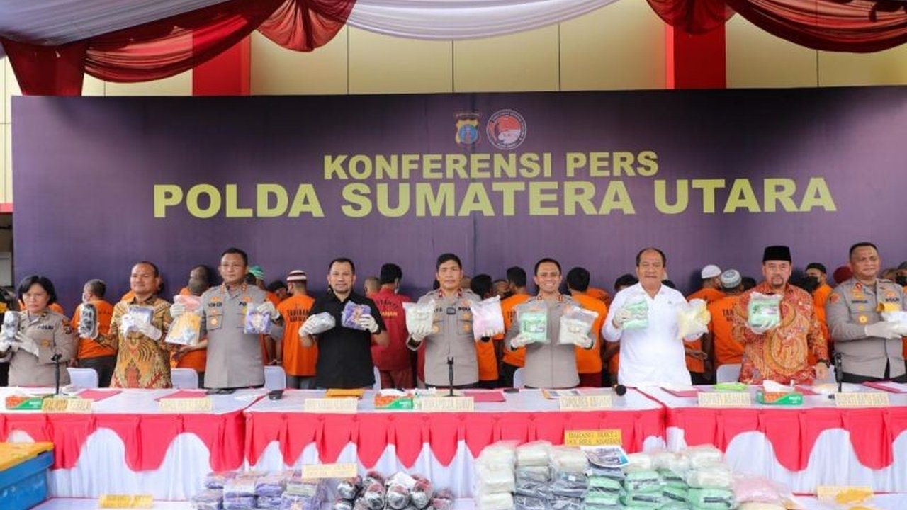 Polda Sumut Sita 160 Kg Sabu, 800 Ribu Jiwa Terselamatkan