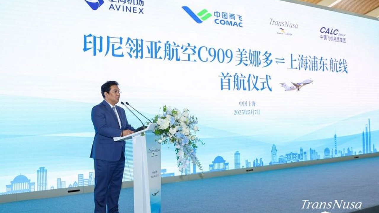 Maskapai TransNusa resmi membuka rute penerbangan langsung Manado-Shanghai, menandai babak baru kerja sama ekonomi dan pariwisata antara Indonesia dan Tiongkok serta memperingati 75 tahun hubungan diplomatik kedua negara.