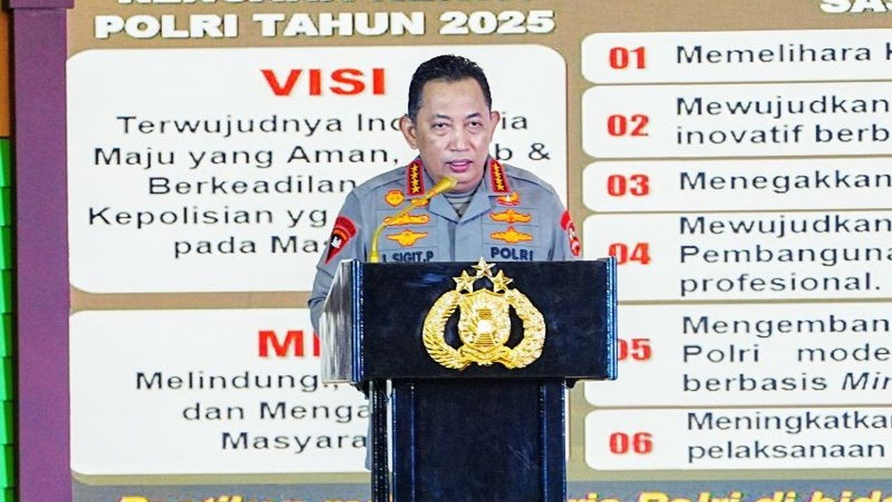 Jenderal Listyo Sigit Prabowo menekankan pentingnya SDM dan Slog Polri dalam mendukung program pemerintah, termasuk ketahanan pangan dan pembangunan rumah subsidi, serta berharap Rakernis gabungan menghasilkan solusi konkret peningkatan kualitas SDM.