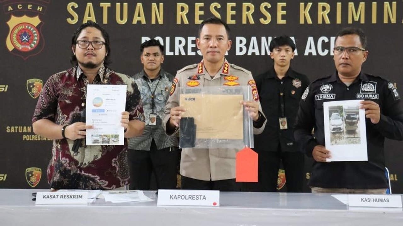 Penipuan Jual Beli Mobil Online Rp140 Juta di Banda Aceh, Pelaku Ditangkap di Tangerang