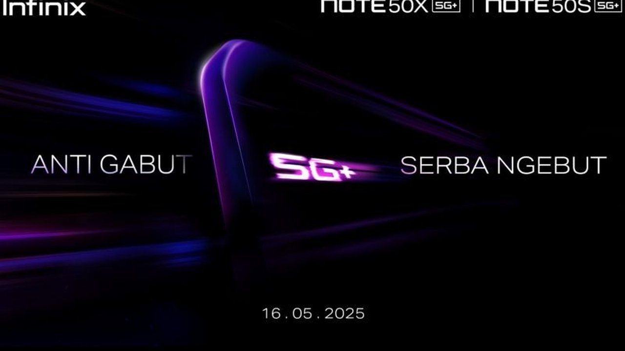 Infinix NOTE 50S 5G+ dan NOTE 50X 5G+, ponsel gaming dengan peningkatan kamera, prosesor, dan performa, siap meluncur di Indonesia pada 16 Mei 2025.