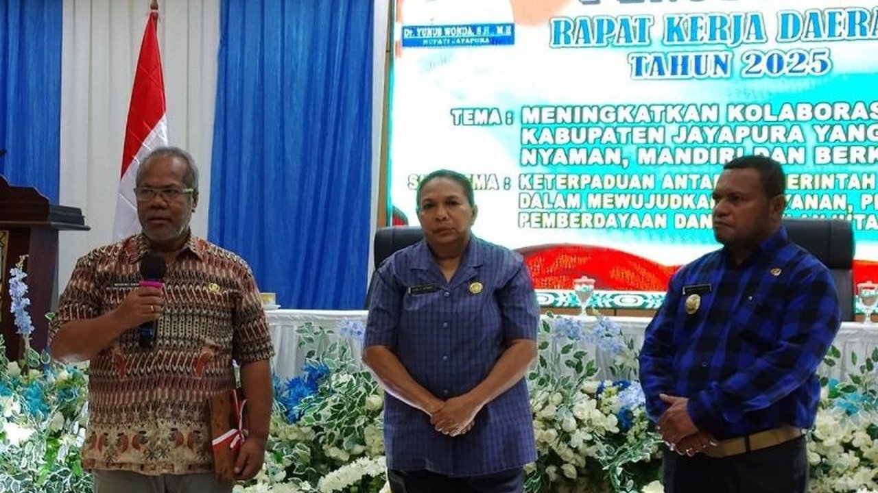 Wakil Bupati Jayapura dorong hasil evaluasi Rapat Kerja Daerah Organisasi Perangkat Daerah (Rakerda OPD) 2025 jadi acuan kebijakan strategis daerah untuk peningkatan pelayanan publik.