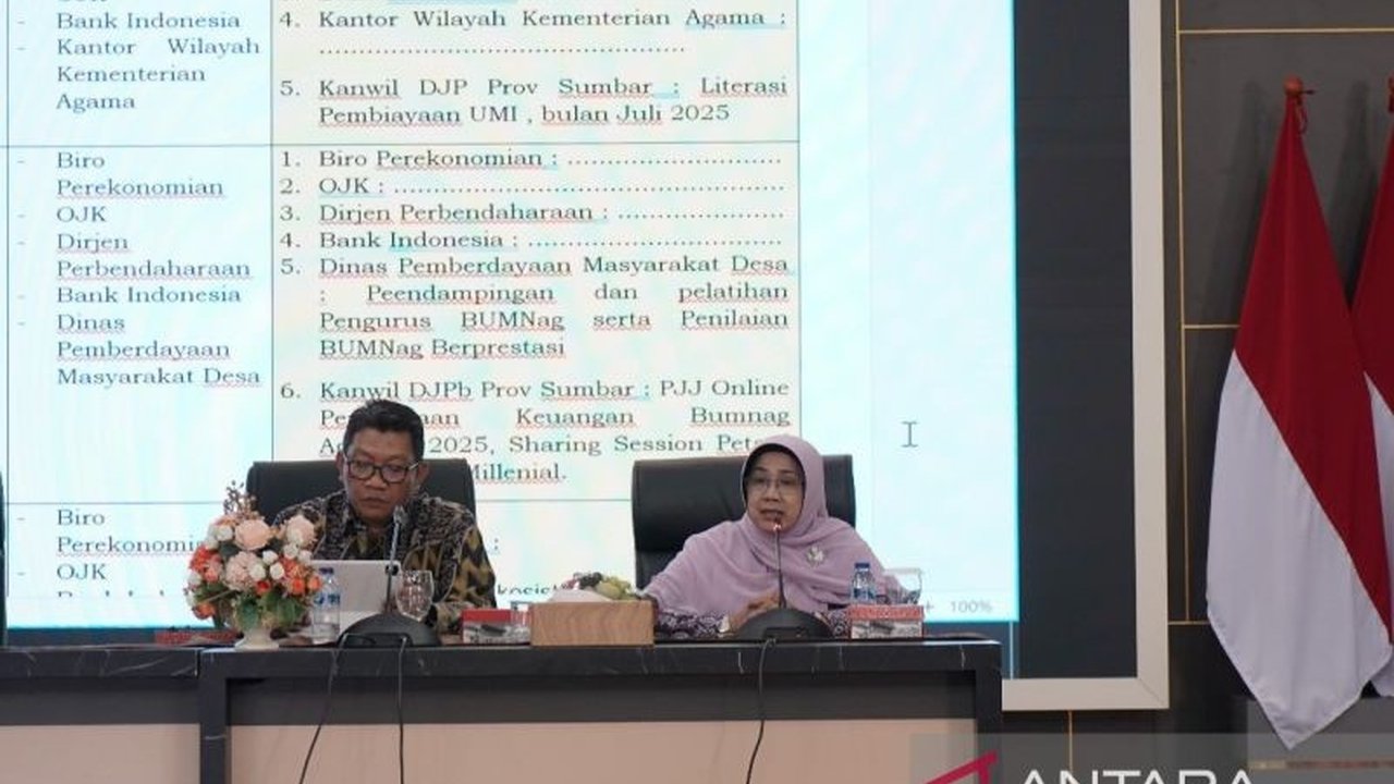 Direktorat Jenderal Perbendaharaan (DJPb) Sumbar mengusulkan sejumlah program untuk memperkuat akses keuangan daerah, termasuk literasi keuangan ultra mikro di pesantren dan business matching internasional.