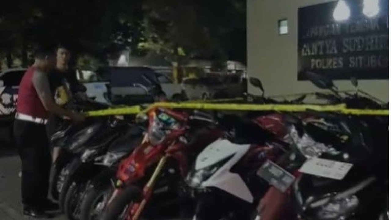 Polres Situbondo Tertibkan Balap Liar, Puluhan Motor Diamankan
