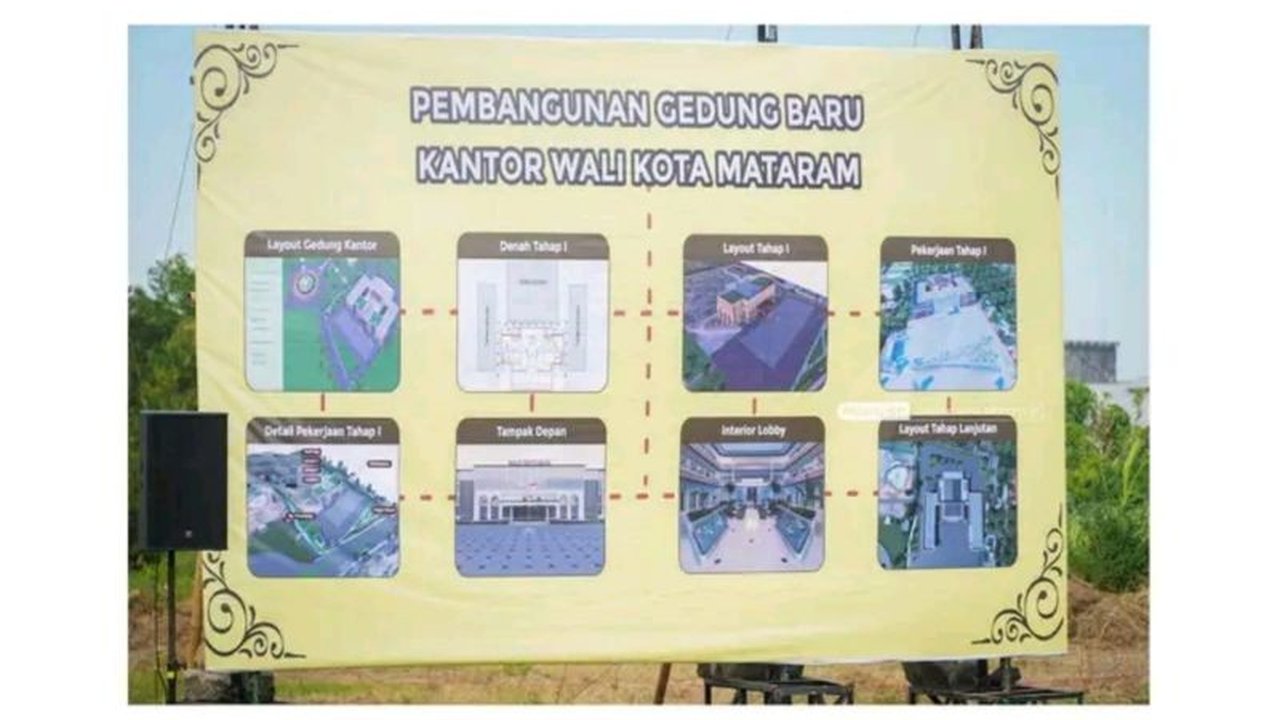 Pembangunan Kantor Wali Kota Mataram menggunakan 75 persen material lokal dan dalam negeri, mendukung industri lokal dan ramah lingkungan.