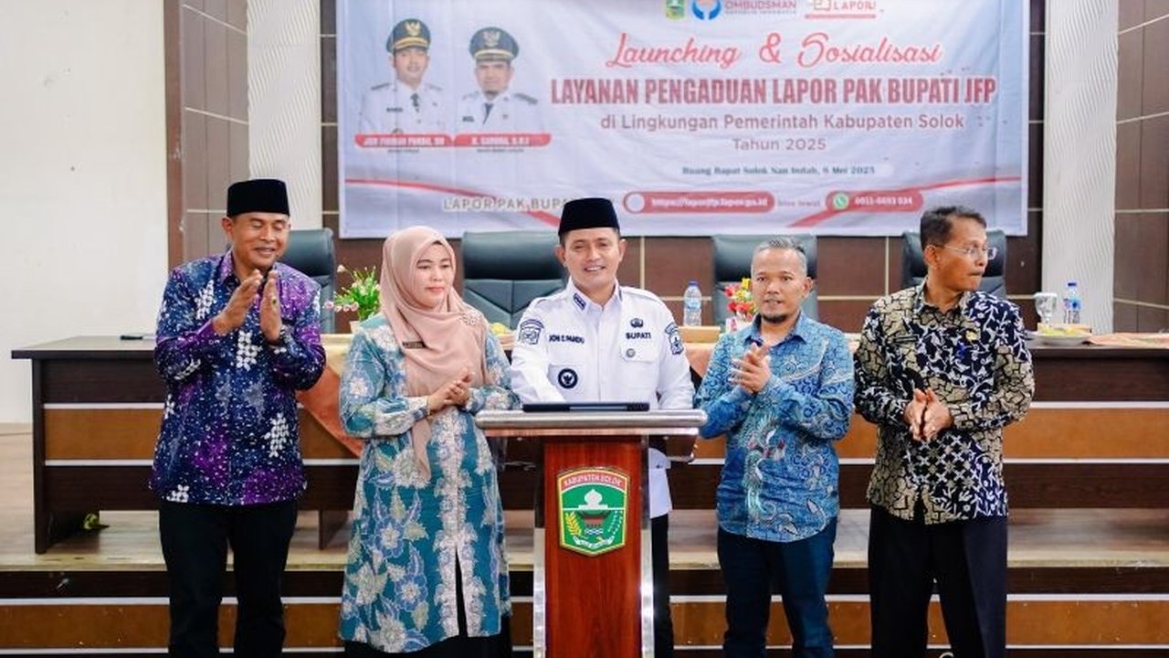 Pemerintah Kabupaten Solok luncurkan layanan pengaduan daring 