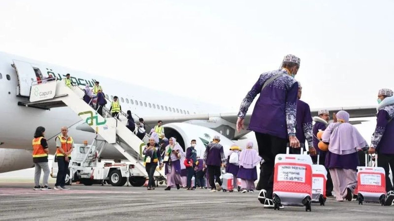 2.583 Calon Haji Embarkasi Palembang Berangkat ke Tanah Suci