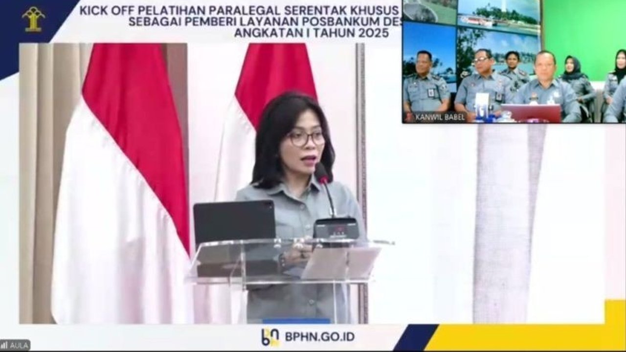 Sebanyak 33 peserta dari Bangka Belitung mendaftar Pelatihan Paralegal Serentak Tahap II yang digelar BPHN Kemenkumham, dengan target nasional 7.000 peserta.