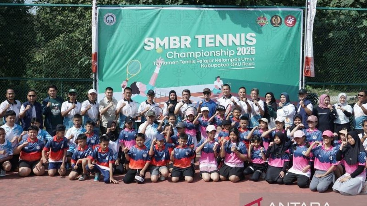 PT Semen Baturaja (SMBR) menggelar Tennis Championship 2025 untuk mendorong minat olahraga tenis di kalangan pelajar OKU Raya dan melahirkan atlet berprestasi.