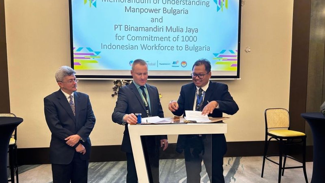 KBRI Sofia melihat peluang besar bagi PMI di Bulgaria, ditandai dengan penandatanganan MoU antara PT Binamandiri Mulia Jaya dan Manpower Bulgaria untuk mendatangkan 1.000 tenaga kerja Indonesia.