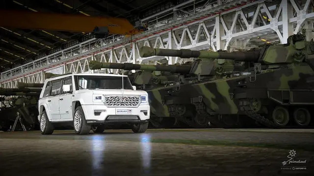 PT Pindad memperkenalkan MV3 Garuda Limousine, kendaraan khusus antipeluru khusus untuk Presiden Prabowo (dok: Pindad)