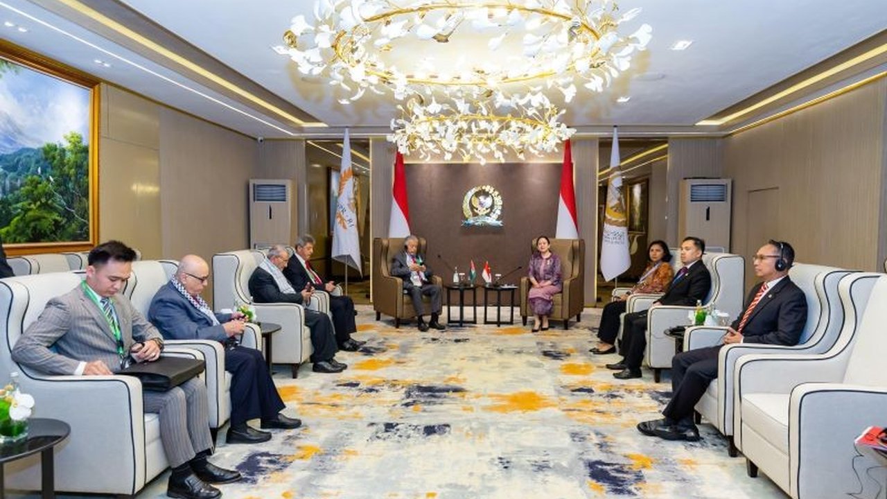 Ketua DPR RI, Puan Maharani, menegaskan kembali komitmen Indonesia terhadap kemerdekaan Palestina dan bantuan kemanusiaan bagi Gaza dalam pertemuan dengan delegasi Palestina.